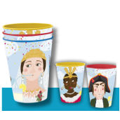 Set de 3 Vasos Giganteando con Ilustraciones Reales