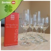Sorteo lote de 6 copas de vino conmemorativas de Diario de Navarra y botella
