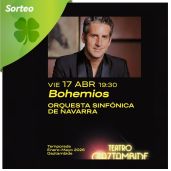 Sorteo de 3 entradas dobles para el concierto "Bohemios"