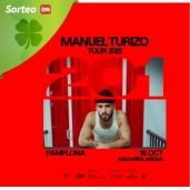 Sorteo de dos entradas dobles para disfrutar del concierto del artista internacional MANUEL TURIZO en el Navarra Arena