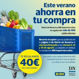 Vales de 10€ de regalo en Supermercados BM