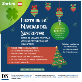Fiesta de Navidad en familia del suscriptor de Diario de Navarra