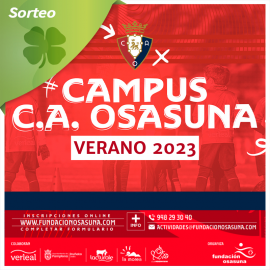 Sorteo de 2 plazas Campus de Fútbol Fundación Osasuna