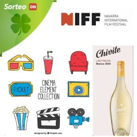 Sorteo de 15 plazas dobles para disfrutar de una charla sobre cine del NIFF, maridada con una cata de vino Chivite LAS FINCAS Blanco 2024