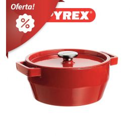 La gama Pyrex® SlowCook ofrece una nueva percepción del hierro fundido esmaltado gracias a su diseño moderno exclusivo, su hierro fundido es un material apto para usarlo a altas temperaturas y para las cocciones a fuego lento prolongadas.