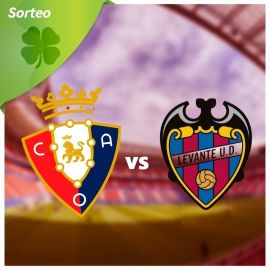 Sorteo de 2 entradas dobles para el partido Osasuna vs Levante