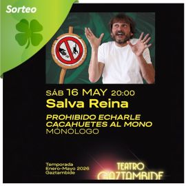 Sorteo de 3 entradas dobles para el espectáculo "Prohibido echarle cacahuetes al mono"
