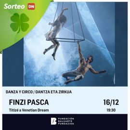 Sorteo de dos entradas dobles para teatro acrobático "Finzi Pasca"