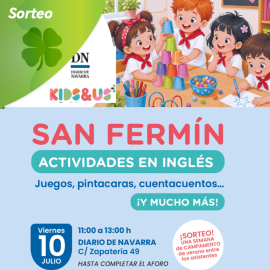 Sorteo de cinco plazas para actividades Kids & Us 
