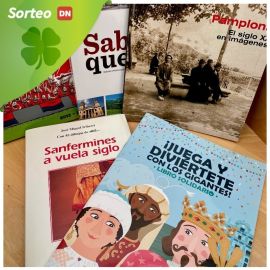 Sorteo de un pack de libros pre sanfermineros de Diario de Navarra
