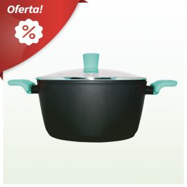 Paellera Coral de 32cm
CasteY
Material: Aluminio fundido
Interior: 2 layers nonstick black coating (PFLUON)
Exterior: hest resistant black coating
Superficie: full induction
Válida para todo tipo de fuegos, incluido inducción.