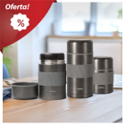 Set de termos castey. Mantén tu comida caliente o fría durante horas Fabricado en acero inoxidable, es seguro, resistente y libre de BPA. Ideal para transportar tus comidas en la oficina, excursiones o cualquier actividad al aire libre.